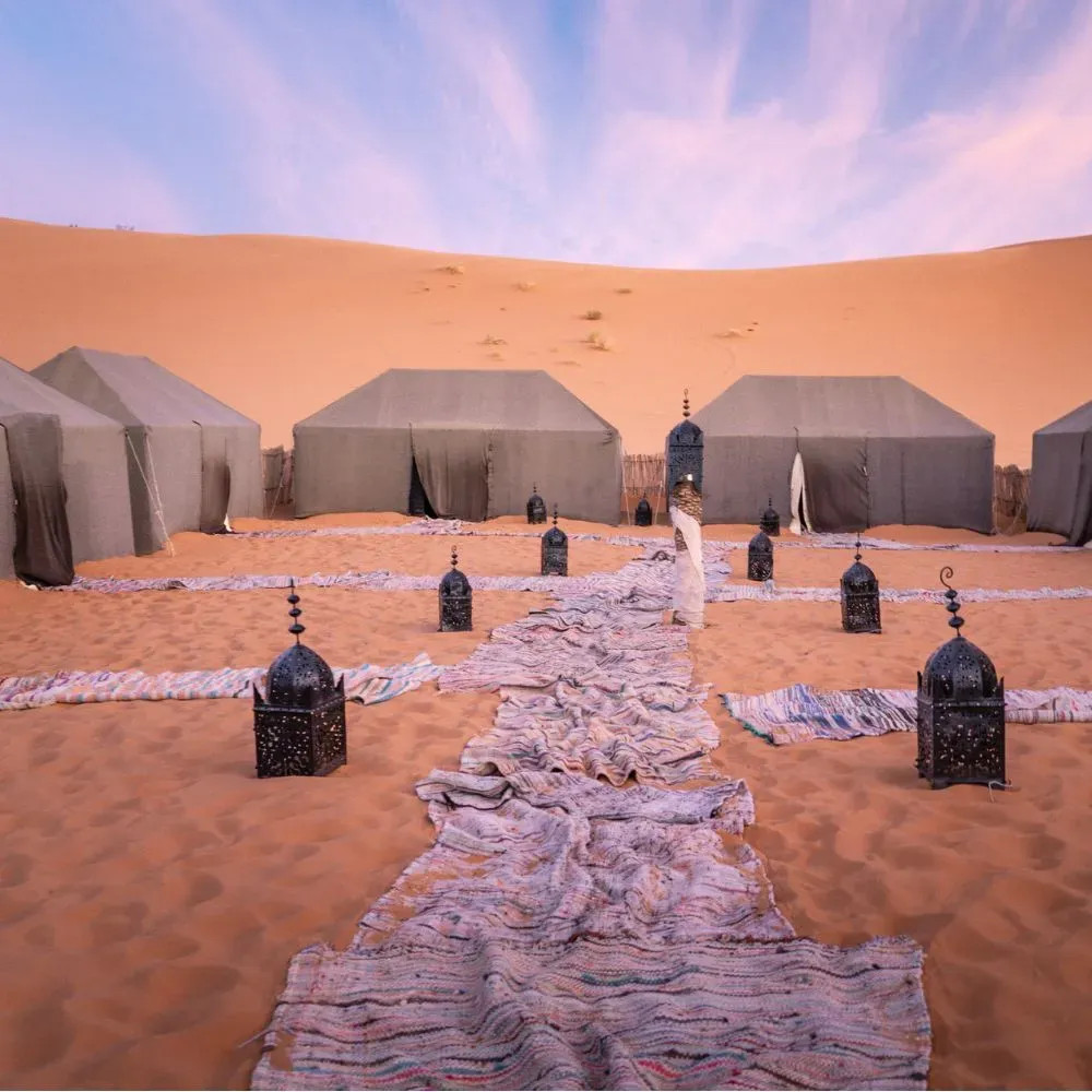 Camping With the Berber Tribe in the Moroccan Sahara Camping With the Berber Tribe in the Moroccan Sahara